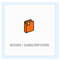 Books and Subscriptions icon from Emburse Enterprise system