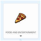 Food and Entertainment icon from Emburse Enterprise system
