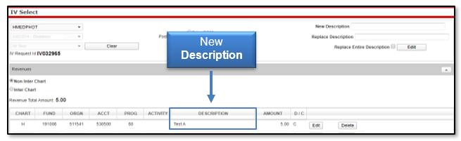 View the New Description