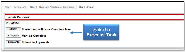 Select a Process Task