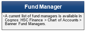Table showing Fund Manager