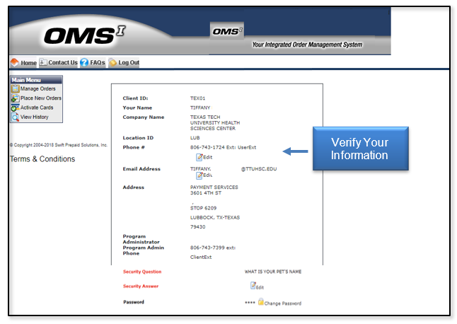 Verify the information is accurate and correct