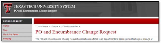 Display of the homepage of system