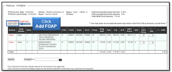 Click Add FOAP