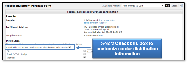 Enter Supplier Information