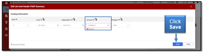 Click Save button