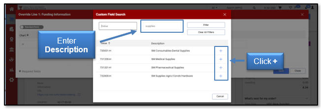 Enter a Description then click the plus sign