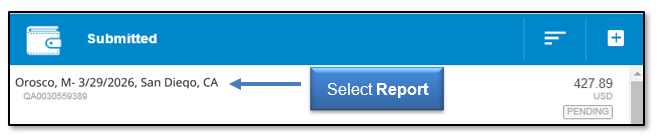 Image: Select report.