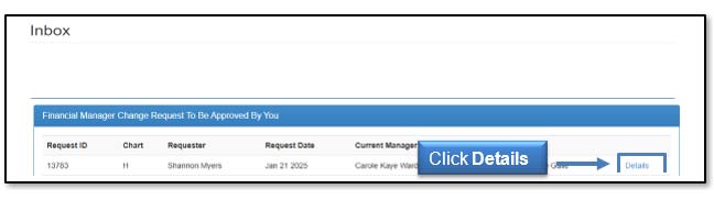 Image illustrating Details link location.