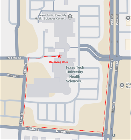 Map of Receiving dock