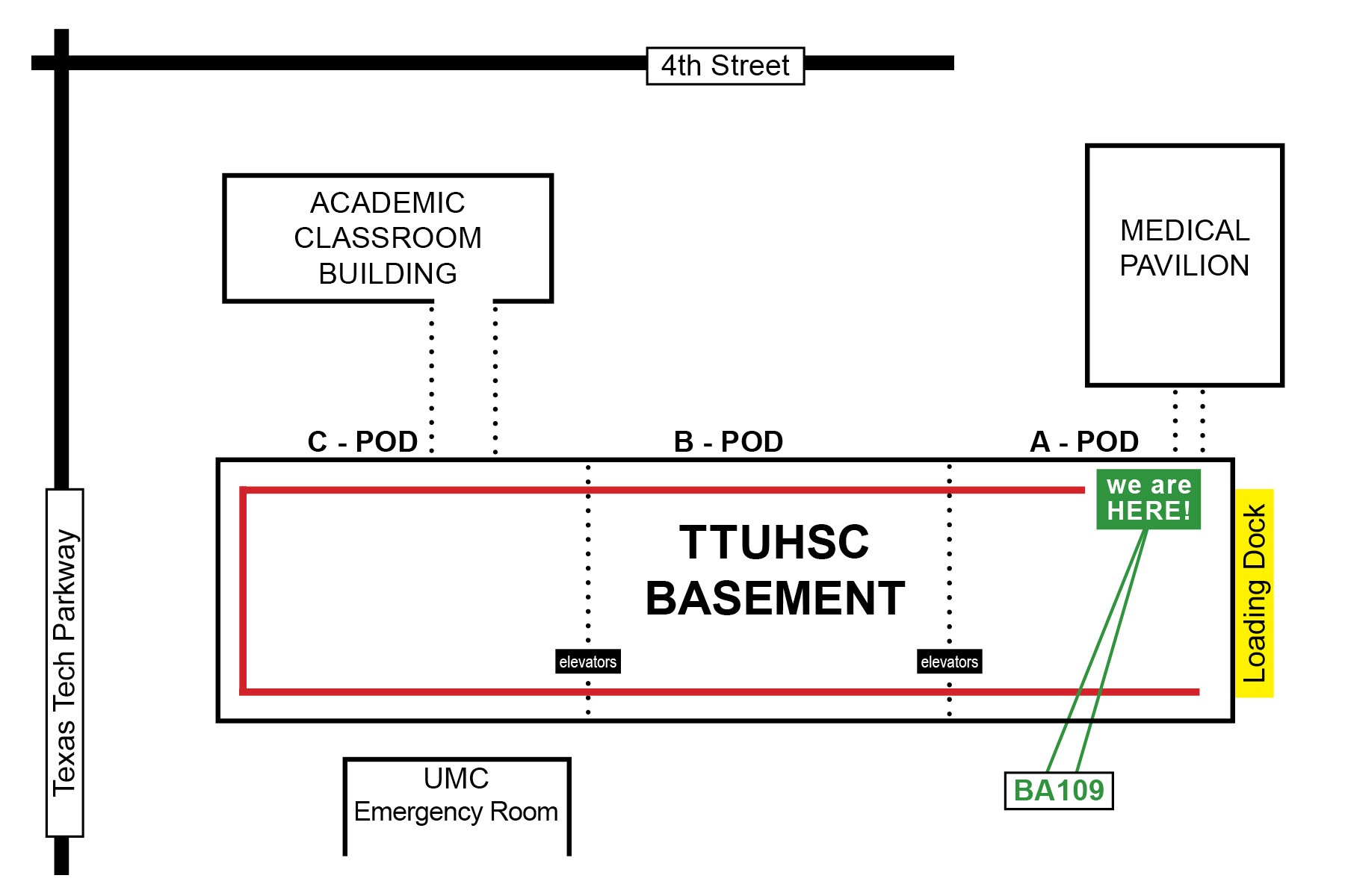 Building map to BA109