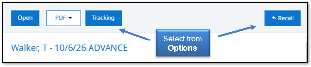 Image in Emburse Enterprise, select from the options in the panel
